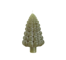 Bubble tree candle h.12 Ø7 cm moss green