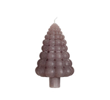 Bubble tree candle h.12 Ø7 cm taupe