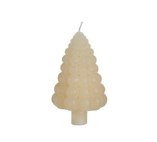 Bubble tree candle h.12 Ø7 cm creme