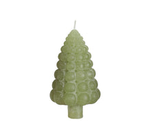 Bubble tree candle h.12 Ø7 cm dusty green