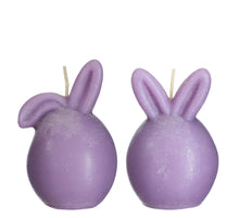 Kaars ''Bunny'' lavendel 2 assorti D6,5 H9,5cm