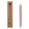 LED honeycomb kaars set/2 Ø2.2 h.25cm roze