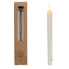 LED honeycomb candle set/2 Ø2.2 h. 25cm white