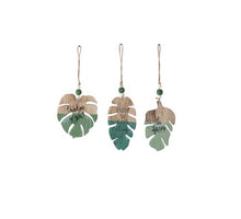 Hanging leaf wood 23x1x32cm 1pc Mixed