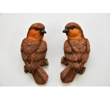 Robin bird wall - 2 assorted - 6X3X13CM