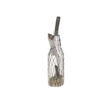 Bottle recycled glass / shells 38cm Anthracite