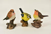 VOGEL OP STEEN/STRONK 3 ASS  8.5X5X10 CM