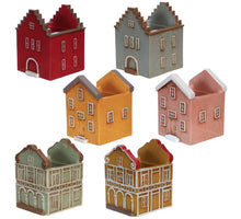 Pot Houses of Colour Curacao 6 assortie  l. 8,6 w.8 h.10 ,5cm