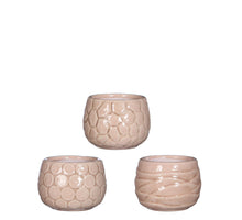 Pot Mila crackle glazuur Ø7 h.7 cm soft pink 3 Assortie