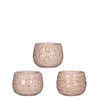 Pot Mila crackle glazuur Ø7 h.7 cm soft pink 3 Assortie