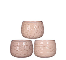 Pot Mila crackle glazuur Ø10 h.9 cm soft pink 3 Assortie