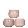 Pot Mila crackle glaze Ø10 h.9 cm soft pink 3 Assorted