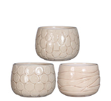 Pot Mila crackle glazuur Ø12 h.10 cm crème 3 Assortie