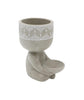 Buddha l.10 w.7.5 h.12.5 cm gray - cement