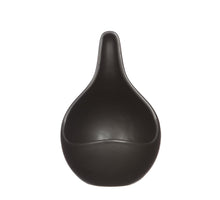 Plant pot ''Drop'' black ceramic Ø12 h.18 cm