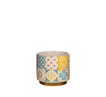 Pot Faro Ø7 h.6,5 cm blue-yellow