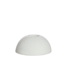 h.3 Ø7 cm white bulb candle holder