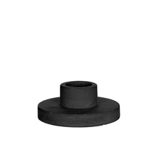 h.3 Ø7 cm matt black candle holder