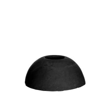 h.3 Ø7 cm matt black bulb candle holder