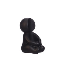 Hug candle holder L.6xW.5xH.8 cm black - cement