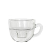 Candle holder Coffee Ø8 x h.5 cm clear