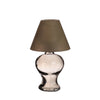 Glass lamp Amber for tealight Ø9 h.16 cm smoke grey