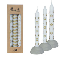Pimped candles To the moon Ø2,2 h.20 cm gold Set van 3 assortie