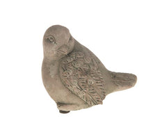 Bird cement  10.5x7.5x9.5cm Light grey