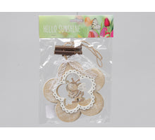 pbh. 2 wooden hangers ''bee'' natural Ø12.5cm