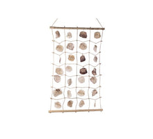 Muurdecoratie met schelpen 79x120cm