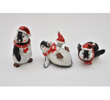 Kerst penguïn 10X7X9cm 3ass.