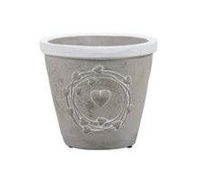 pc. 1 cement flowerpot cement Ø12x11cm