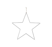 Hanging star metal 78cm - Black