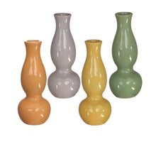 Ivy vase h.15 Ø6 cm 4 assorted colors