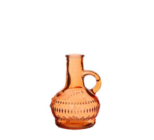 Lille fles glas h.10 Ø6 cm oranje