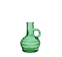 Lille fles glas h.10 Ø6 cm smaragd