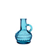 Lille bottle glass h.10 Ø6 cm ocean blue