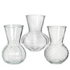 Vase Crystal glass 3 assorted Ø13 h.18 cm clear