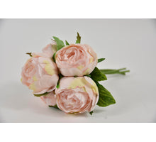 Peony Bouquet, 5 stems 32cm Soft pink