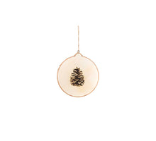 Hanger Ball w/Burned Cones 15cm Natural