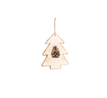 Hanger Tree w/Burned Cones 20X15cm Natural