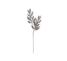 Stem Hickory Leaves 24x5x75cm Silver