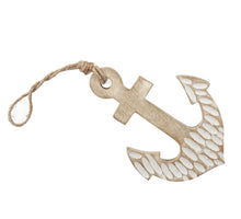 pc. 1 wooden anchor white 15x18cm
