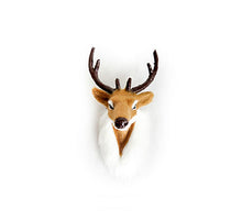 Deer Head 7x9x13cm Brown/White