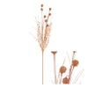 Stem Pompom Tree Flower w/Glitter 10x10x58cm Copper
