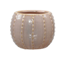 pc. 1 stoneware flowerpot pink Ø10.5x8.5cm