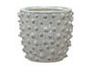 pc. 1 stoneware flowerpot cream 11x11x10cm