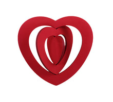 pm. 1 foam 3-D heart/hanging red 50 cm