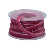 pc. roll velvet ribbon (1 cm) d. pink 8 meter