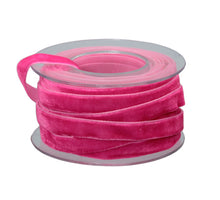 pc. roll velvet ribbon (1 cm) pink 8 meter